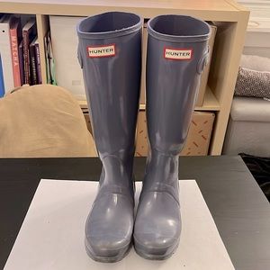 Hunter original tall gloss rain boots size6/37